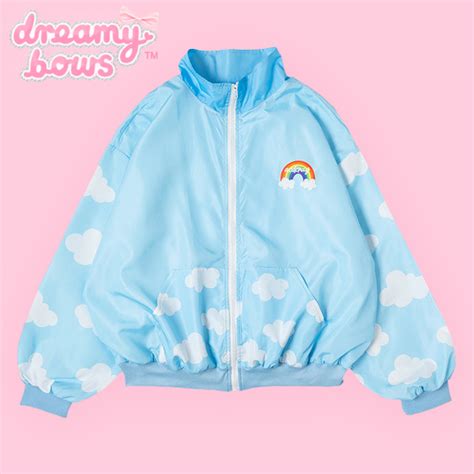 Buy Acdc Rag Y2k Zip Jacket Cloud Blue At Dreamy Bows