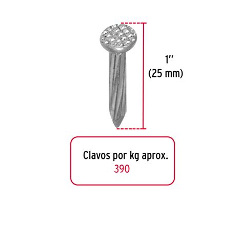 Clcg G Truper Fiero Kilo De Clavos Para Concreto