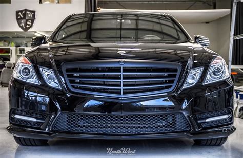 Full Vinyl Vehicle Wraps For Mercedes E In Black