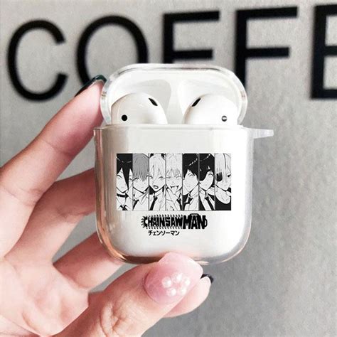 Cheap Anime Chainsaw Man Airpods Case Soft Protector Cover Box Airpods 1 2 3 Pro Cute Cartoon