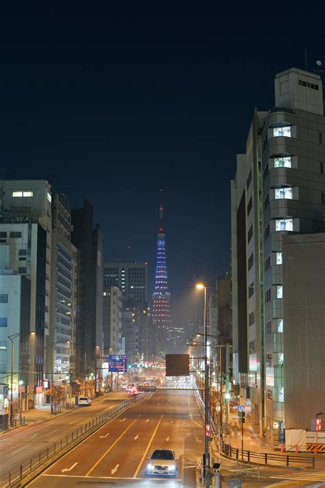 배경 화면 일본 시티 거리 도시 풍경 밤 건축물 도로 지평선 마천루 저녁 교통 니콘 황혼 중심지