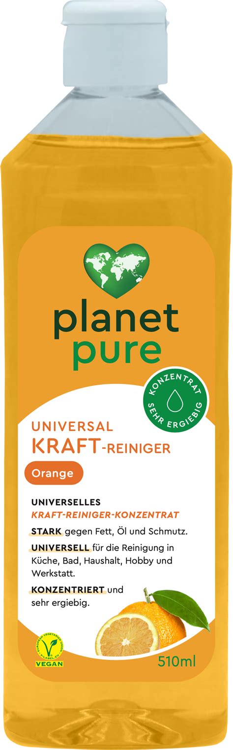 Planet Pure Universal Kraftreiniger Orange Ml Ecosplendo Onlineshop