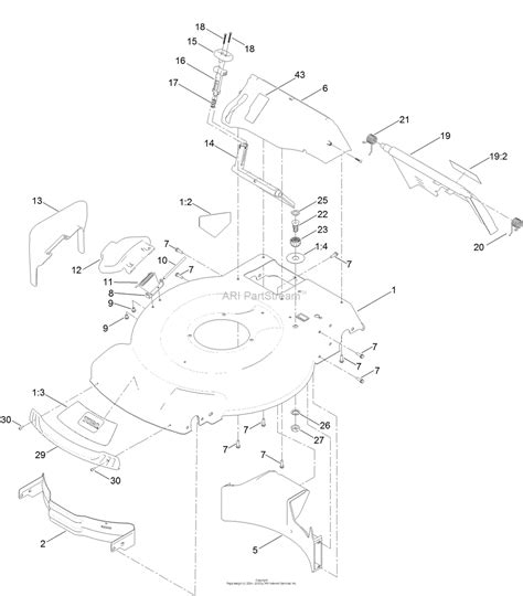 Toro 20372 22in Recycler Lawn Mower 2017 Sn 400000000 402099999 Parts Diagram For Deck Side