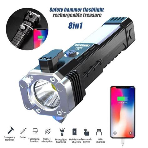 6000LM Waterproof Flashlight Built in Battery USB Charging – OL IN 1 MART