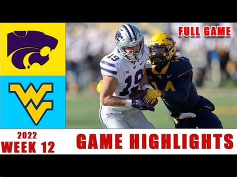 Kansas State Vs West Virginia Full Highlight Ncaaf College