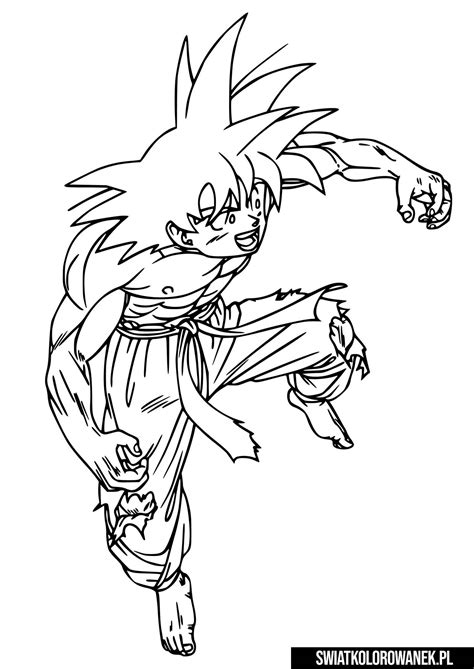 Kolorowanka Dragon Ball Z - Darmowe kolorowanki do druku