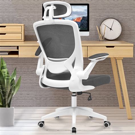 Coolhut Ergonomic Office Chair Colorful Headrest And Flip Up Arms