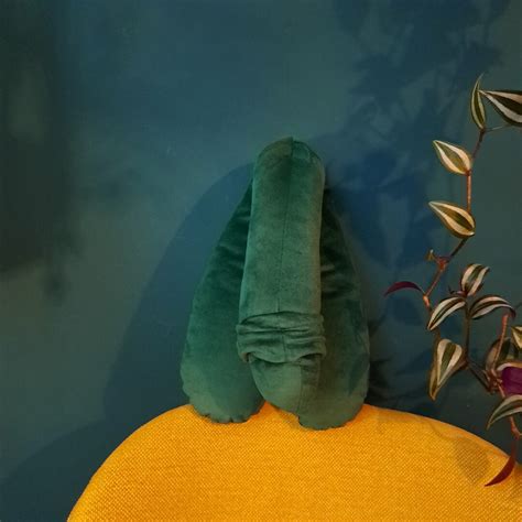 Penis Pillow Emerald Green Velvet Pillow Plushie Penis Cushion Sex Education Etsy