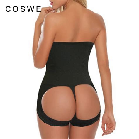 Coswe Body Shapers High Waist Butt Lifter Shaper Women Butt Booty