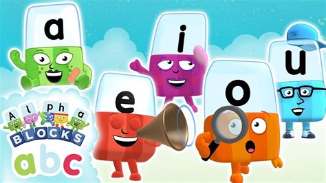 Alphablocks Its All About The Vowels Learn To Read Phonics Youtube