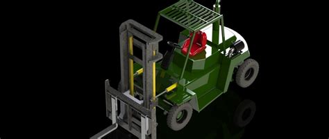 Forklifts D Model Cgtrader