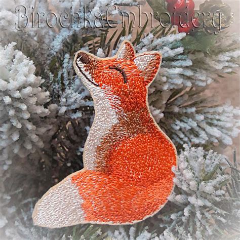 Fox Machine Embroidery Design Birochka Embroidery