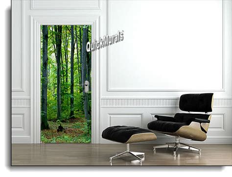 Majestic Forest Canvas One Piece Door Mural DT151 Door Murals The