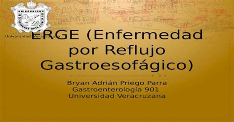 Enfermedad Por Reflujo Gastroesofagico Erge Gerd [pptx Powerpoint]