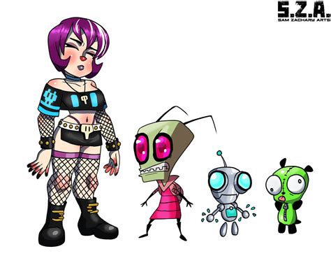 Invader Zim Characters By Samzacharyarts On Deviantart