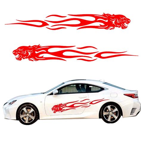 Car Stickers Design For Red Car