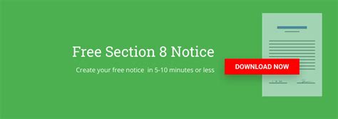 Section 8 Eviction Notice Template Property Division