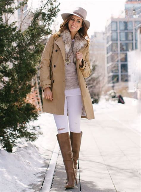 6 Ways To Wear White Jeans In Winter White Jeans Outfit Winter White