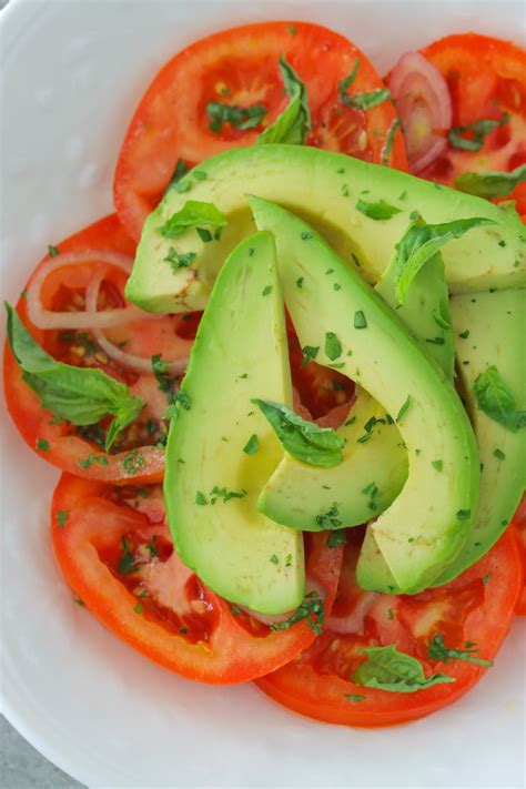 Tomato Avocado Salad Olgas Flavor Factory