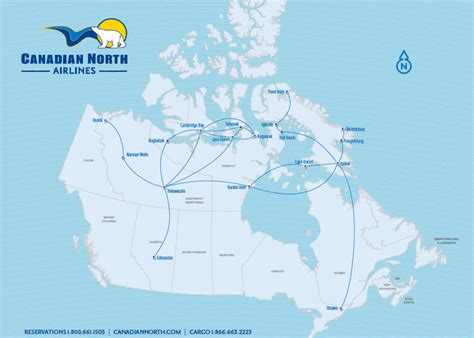 Canadian North Route Map