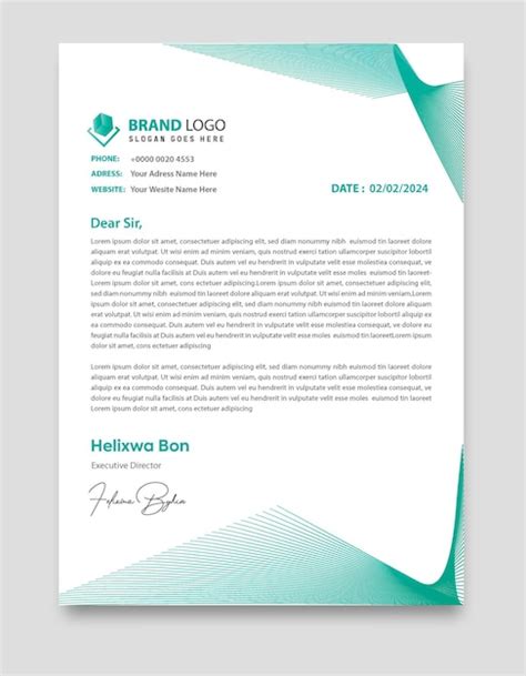 Premium Vector Free Vector Modern Business And Corporate Letterhead