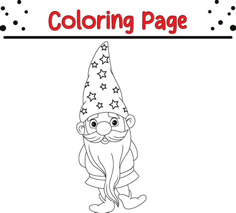 Thanksgiving coloring page. happy gnomes on white background coloring ...