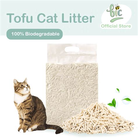 Bic Tofu Cat Litter Eco Friendly Biodegradable Fast Clump Flushable