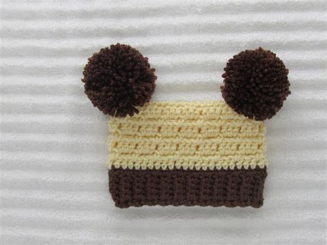 Crochet Baby Hat Pom Pom Baby Hat Pom Pom Beanie Newborn | Etsy