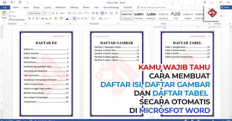 Cara Membuat Daftar Isi Gambar Di Word Imagesee