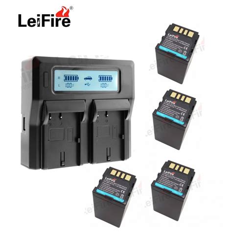 Leifire Pcs Lithium Ion Battery Pack With Ac Dual Charger For Jvc Bn