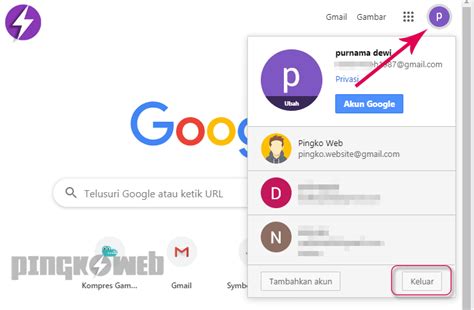 Cara Keluar Dari Akun Google