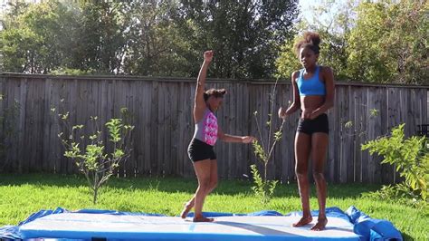 Slip And Slide Gymnastics Challenge Youtube