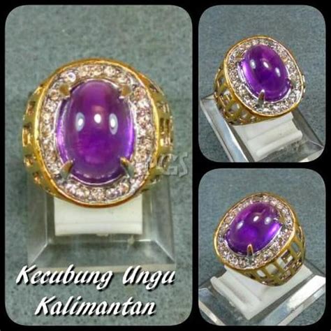 Jual Cincin Batu Akik Natural Kecubung Ungu Pangkalan Bun Kalimantan