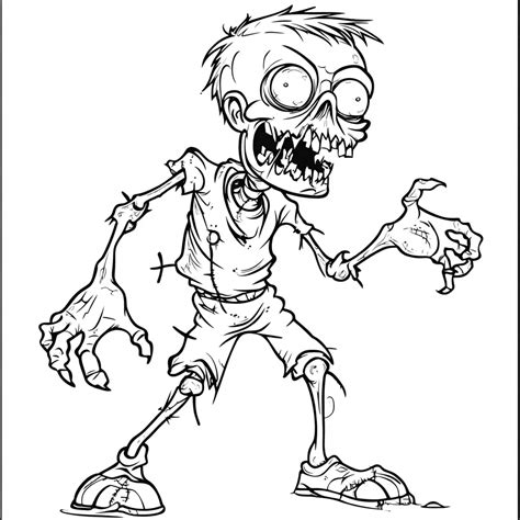 Coloriage Zombie T L Chargement Gratuit Sur Coloriagevip