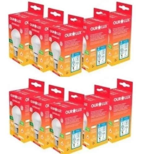 Kit de 10 lámparas LED Ourolux Bivolt Branca 6500k de 12 W MercadoLibre