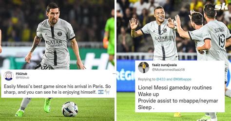 Twitter Explodes As Lionel Messi Assists Kylian Mbappe Twice To Help