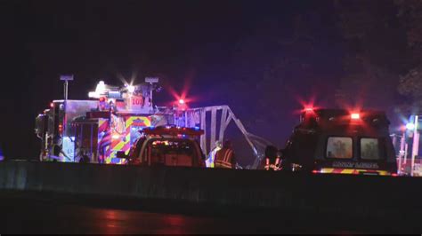 Driver Dead After Tractor Trailer Crashes Bursts Into Flames On New Jersey Turnpike Cbs