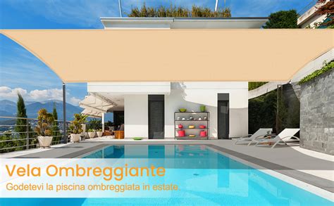 Duerer Vela Ombreggiante Rettangolare 3 6x4 8m Tenda A Vela Protezione