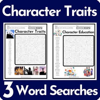 Character Traits Word Search Puzzle Bundle By Word Searches To Print