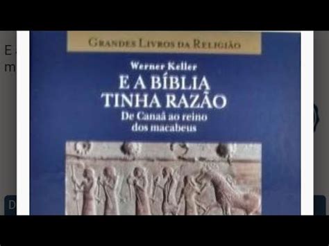 Grandes Livros Da Religi O E A B Blia Tinha Raz O De Cana Ao Reino