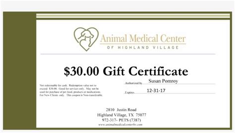 Veterinary Health Certificate Template Transparent Png X