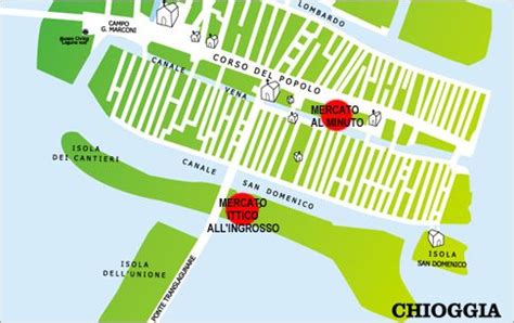 Map Of Chioggia Chioggia Lagoon Fish Map Marketing Pisces