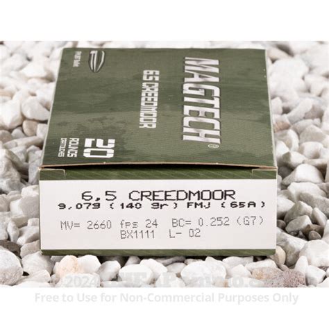 Creedmoor Ammo Magtech Grain Full Metal Jacket Boat Tail