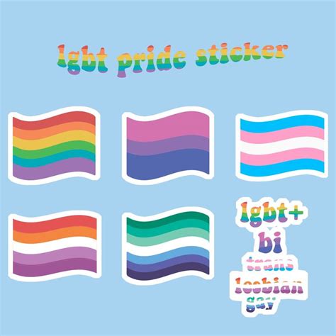 Lgbt Pride Sticker Pack Etsy Canada In 2024 Pride Stickers Bi Flag