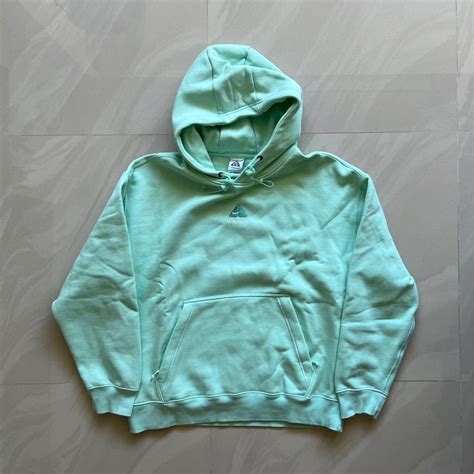 Nike Acg 經典 高磅數 帽t 衛衣 Tiffany 藍綠色 L號 他的時尚 運動服裝在旋轉拍賣