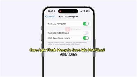 Cara Agar Flash Menyala Saat Ada Notifikasi Di IPhone Semua IPhone