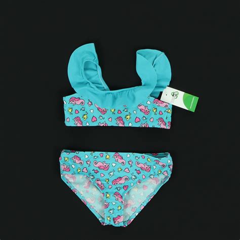 H M kék bikini Kislány ruházat Fürdőruhák Bikinik