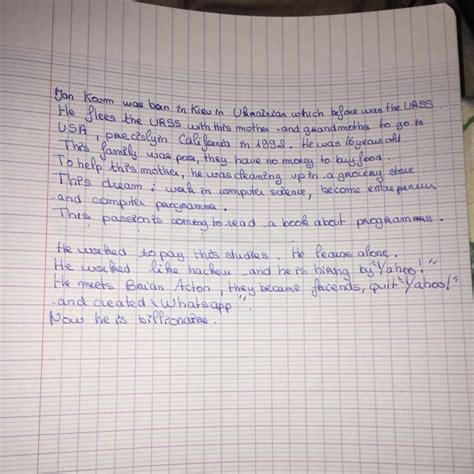 Bonsoir Jai D Crire Un Texte En Anglais Sur Un Millionnaire