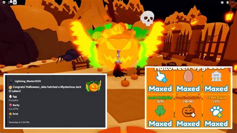 Using The New Mysterious Jack O Lantern To Max All Halloween Upgrades