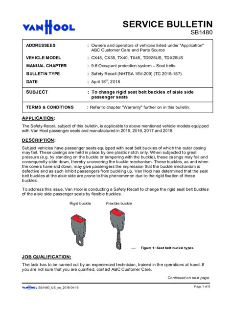 Fillable Online Service Bulletin Static Nhtsa Gov Fax Email Print